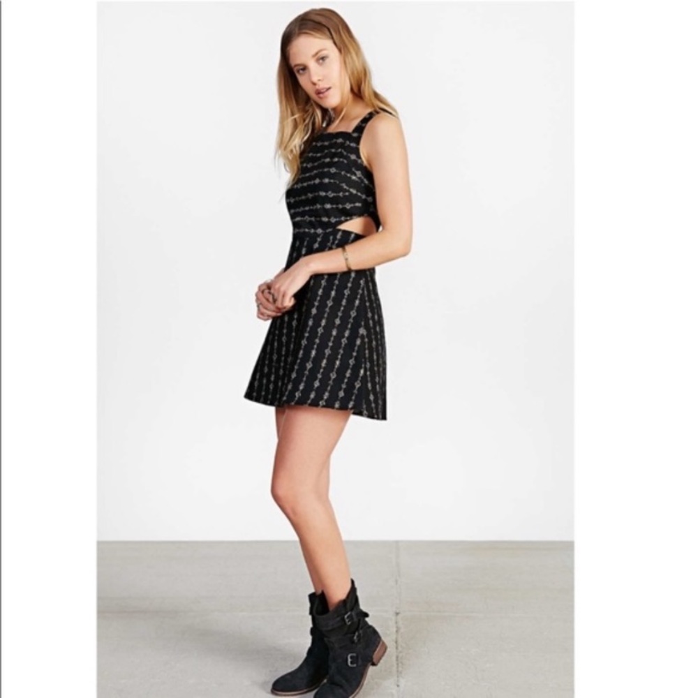 Urban Outfitters (Ecote) Cutout Linen Dress